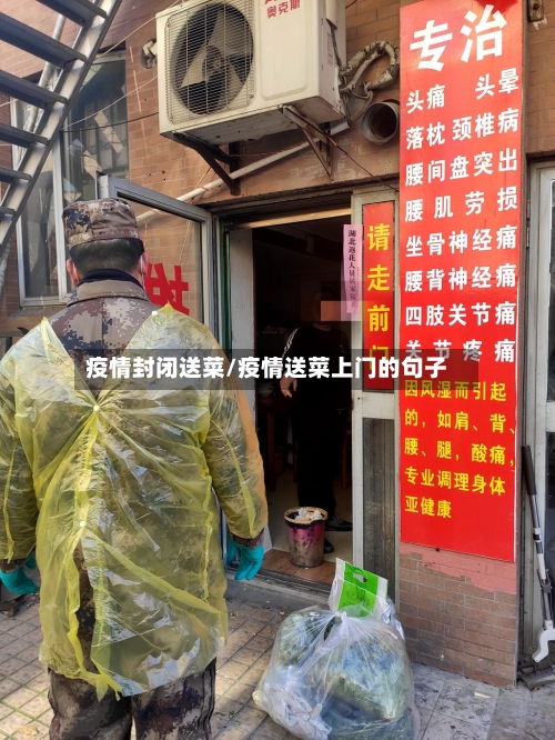疫情封闭送菜/疫情送菜上门的句子