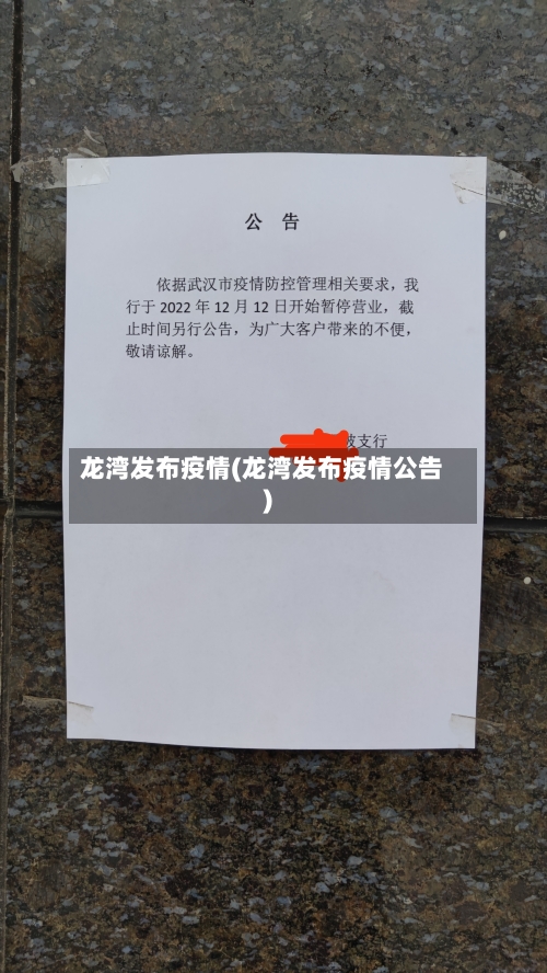 龙湾发布疫情(龙湾发布疫情公告)
