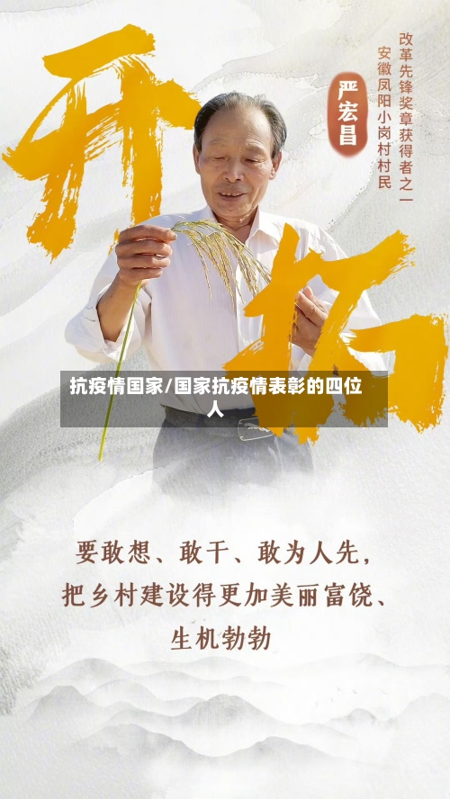 抗疫情国家/国家抗疫情表彰的四位人